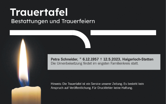 Traueranzeige von Totentafel vom 17.05.2023 von Metzinger-Uracher Volksblatt